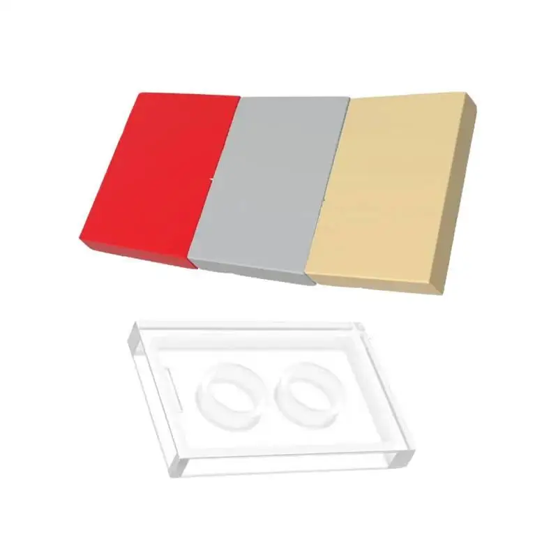 100Pcs 26603 No Hole Thin Figure Bricks Smooth 2X3 Dots Block Moc Color Compatible With Brick DIY Tech Toys