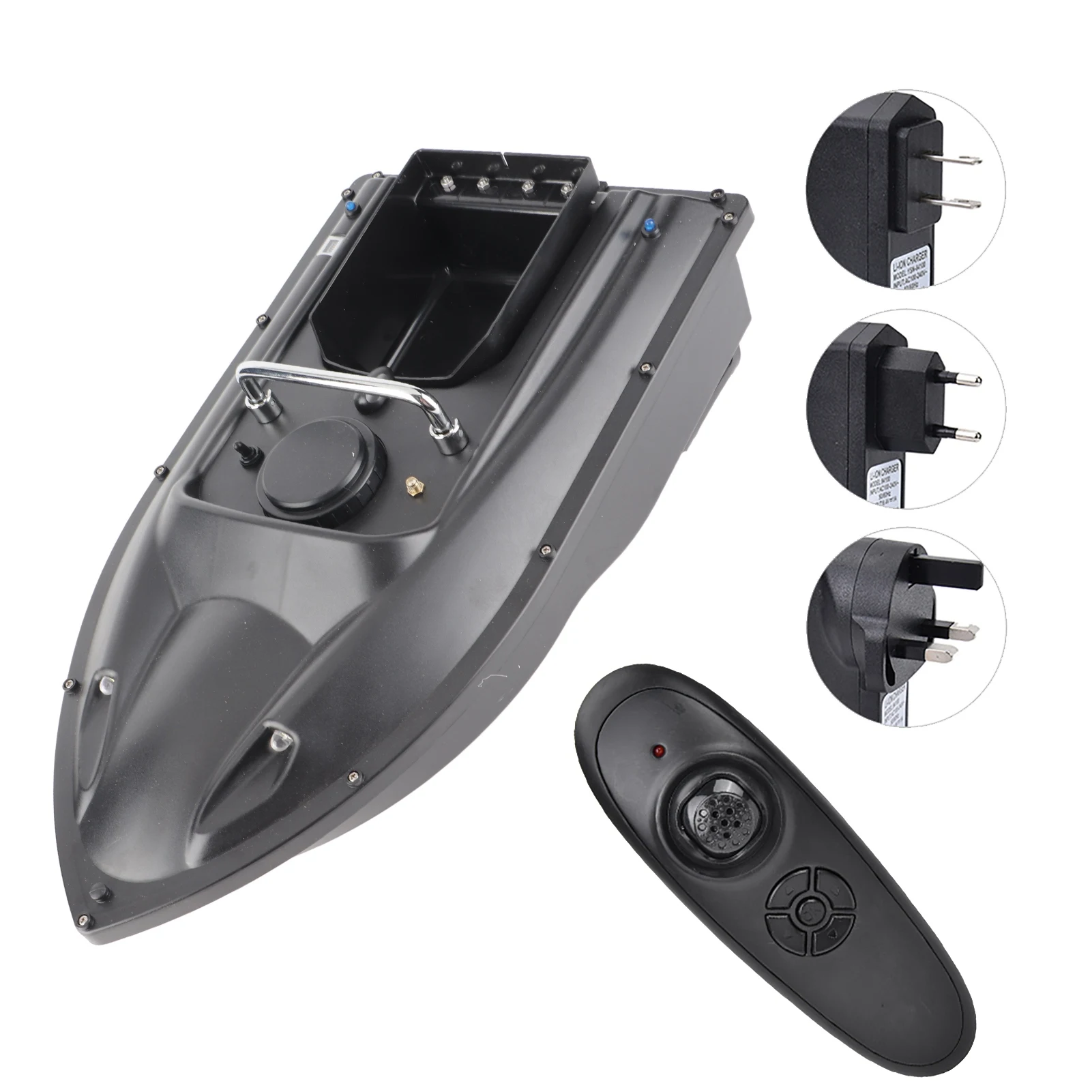 

Fish Bait Boat RC 600m Black Remote Control Wireless Fishing Lure Bait Boat Fish Finder RC Fishing Finder Boat RC Fish Lure Boat