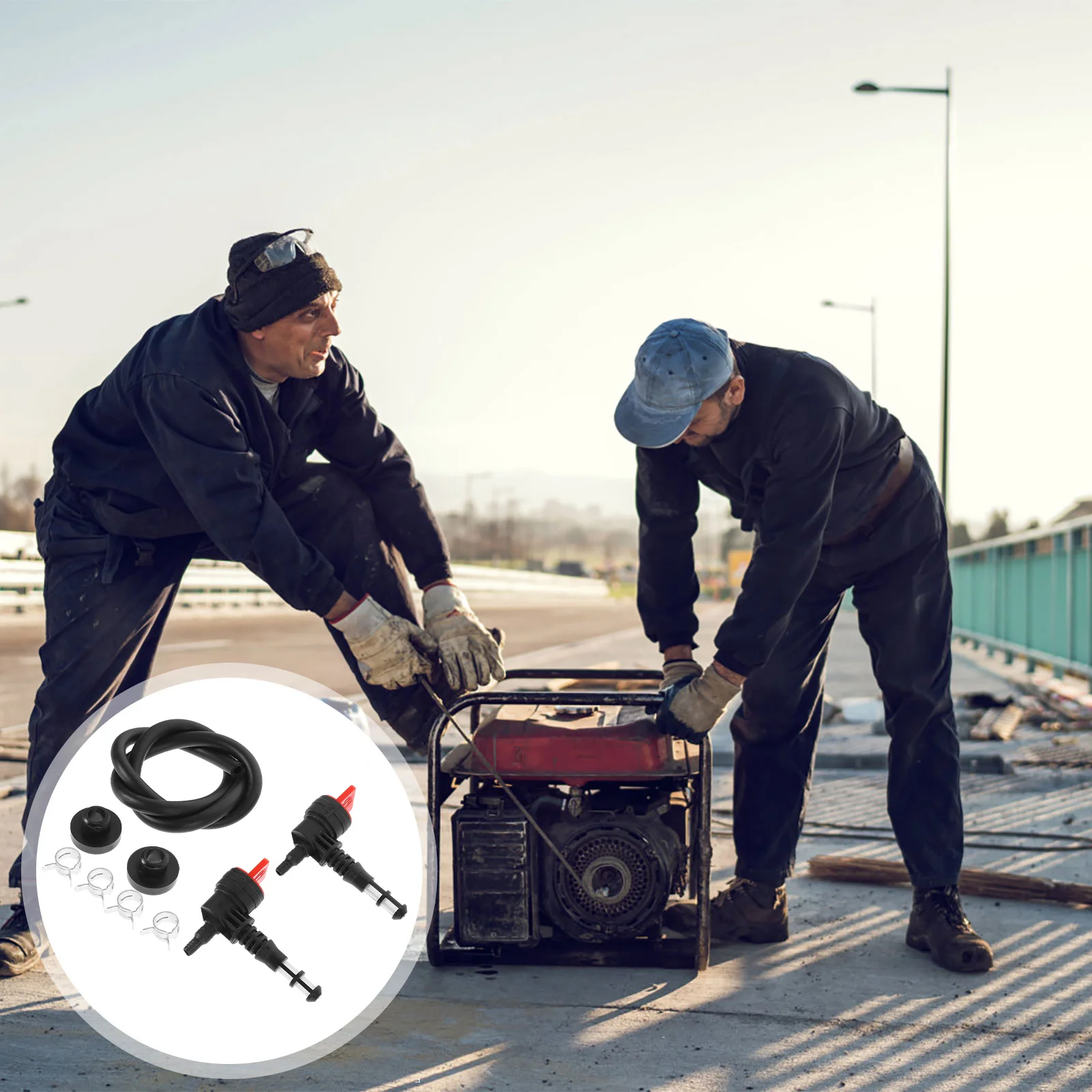 

1Set Fuel Tank Shut Off Valve Kit Reliable for Generator Fuel System Replacement Includes Multiple Fixing Components Smooth