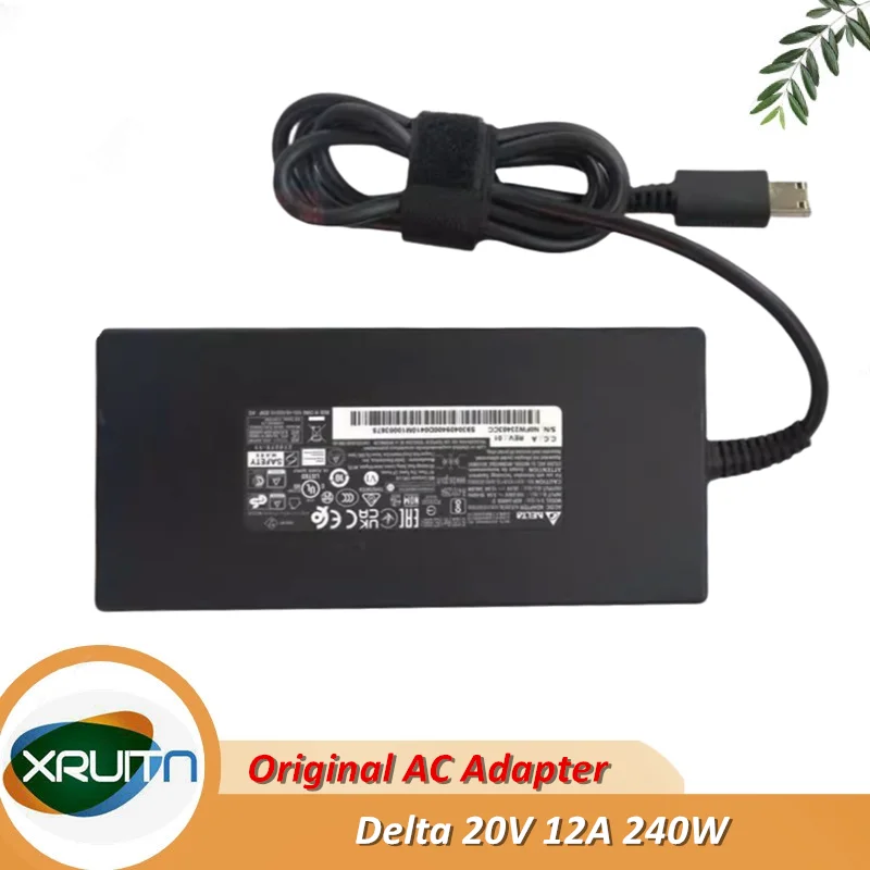 

Original Delta 240W 20V 12A AC Adapter Laptop Charger for MSI Stealth GS77 12UE ADP-240EB D Power Supply OEM