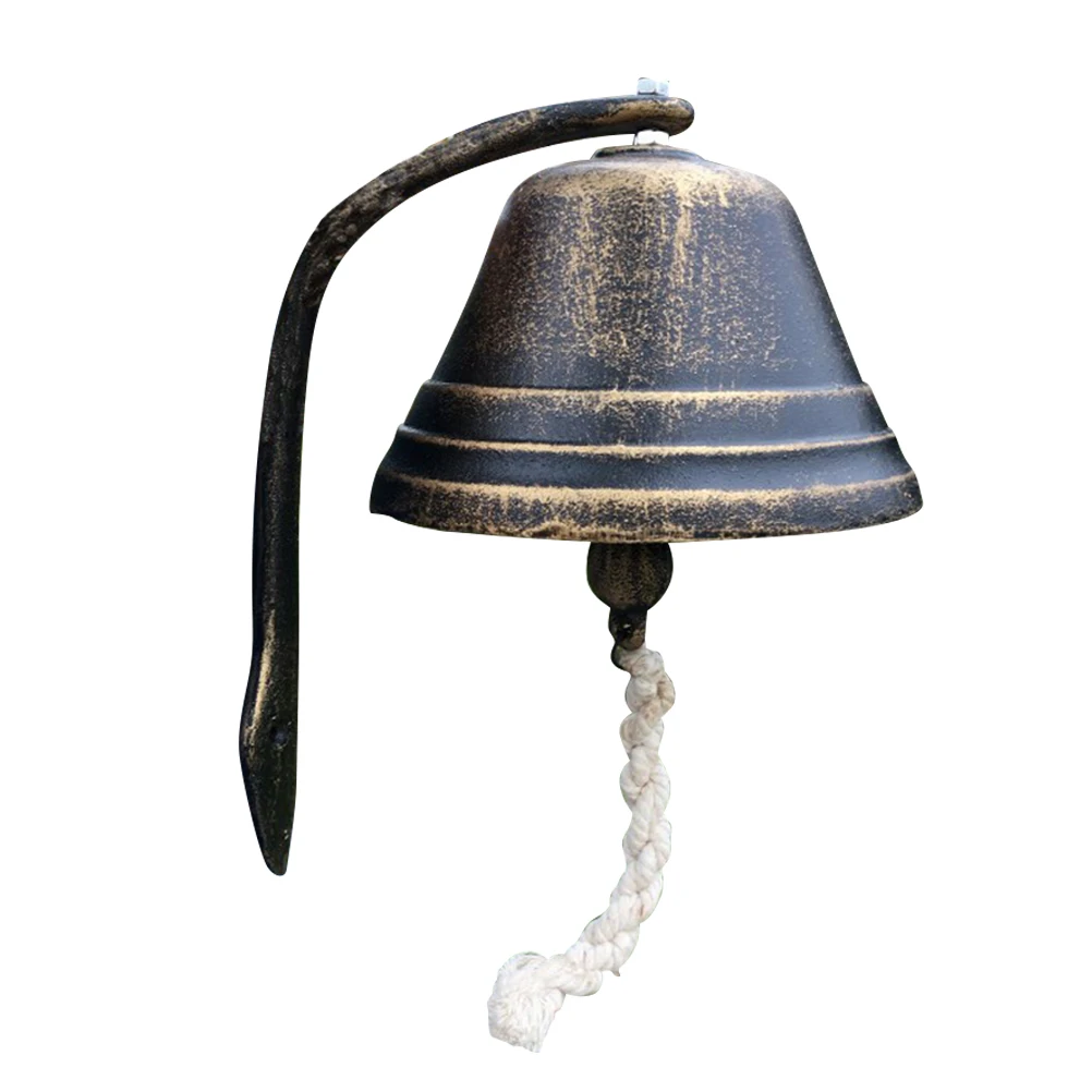 

Vintage Cast Iron Doorbell Retro Style Oversized Bell for Coffee Shop Door Replacement Exquisite Loud Sound Ideal Gift
