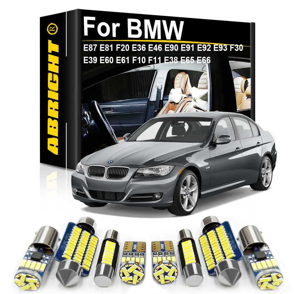 

For BMW E87 E81 F20 E36 E46 E90 E91 E92 E93 F30 E39 E60 E61 F10 F11 E38 E65 E66 328i 2009 2011 2012 2017 Car Interior Lights