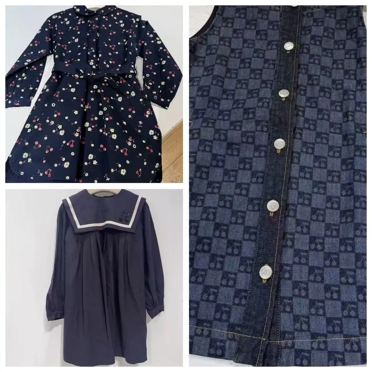 some in stock 2026 New Bp Autumn Kids Dresses for Girls Baby Kids Cotton Clothes Size 4y-14y Children Clothing