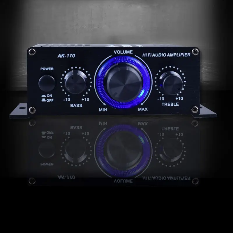 AK-170 Mini amplificatore di potenza portatile compatto da 12 V: venditore caldo ad alte prestazioni per il commercio elettronico transfrontaliero e il commercio estero di Amazon
