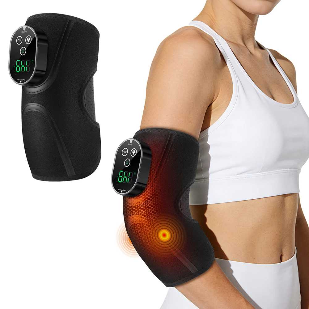 

Electric Heated Elbow Support Brace Adjustable 5 Gear Temperature Elbow Protector Heating Elbow Pad Warm Wrap Protective Belt