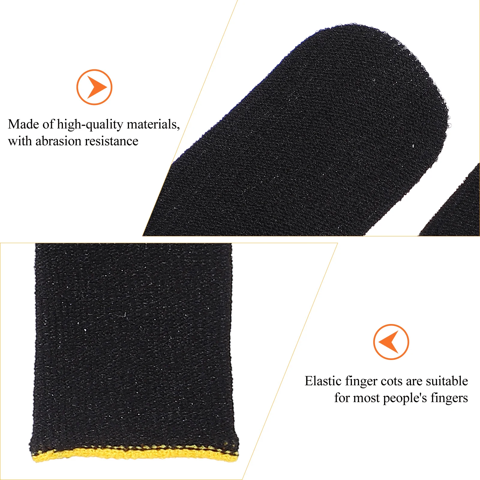 

10pcs Gaming Finger Sleeve High-Quality Nylon Protective Covers Touchscreen Use Random Color Fatigue Resistance Gaming