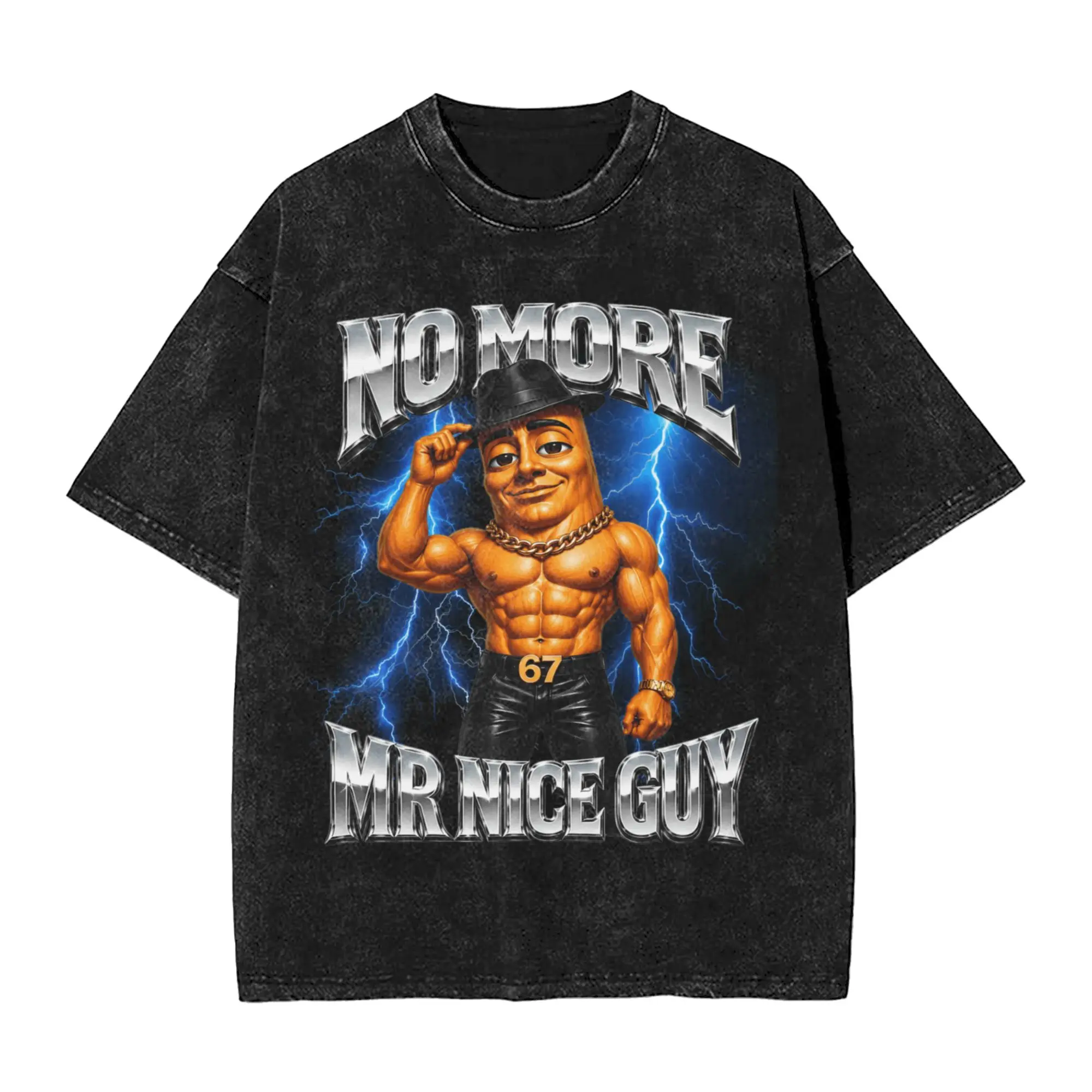 Mens T Shirt No More Mr Nice Guy Tung Tung Tung Sahur T Shirts Harajuku  Summer Tees Awesome Print Cotton Tops Birthday Gift
