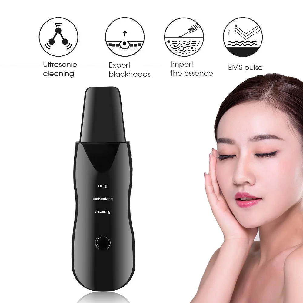 Trillingen Gezicht Huid Scrubber Mee-eter Remover Facial Pore Cleaner Gezicht Lifting Diep Schoon Gezicht Huid Tool Trillingen Gezicht Spatel