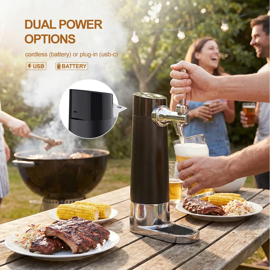 Desktop beer foaming machine ultrasonic vibration foaming device