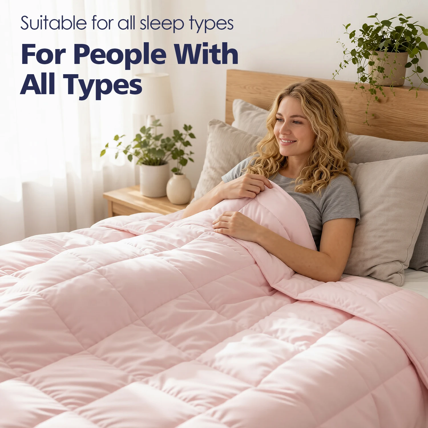 Extra Large California King Comforter Light Pink, Oversized King Size Quilted Comforter, Soft Fluffy Cozy Bed Blanket, Lightweight Warm Comforter Insert for Adults, Premium Stitched Bedding Cover, Blush Pink Luxury Bedroom Decor
