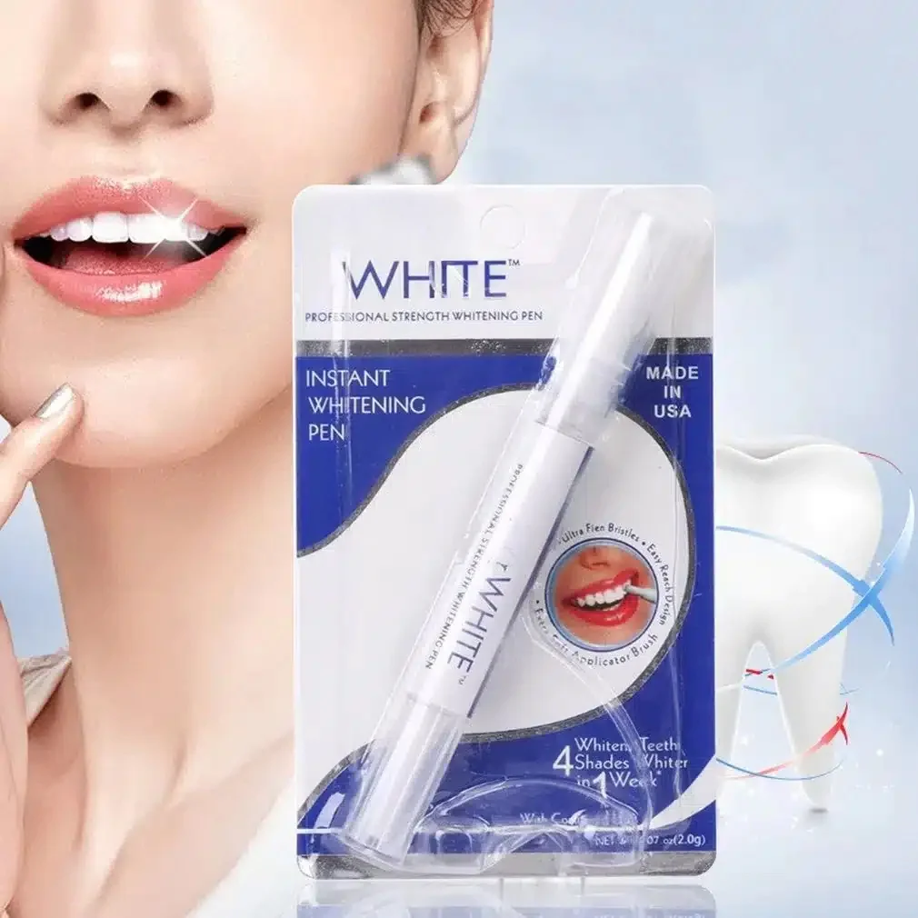 Instant White Teeth Whitening Pen Easy To Use Tooth Bleaching Whiter Gel Cleaning Remove Stain Oral Hygiene