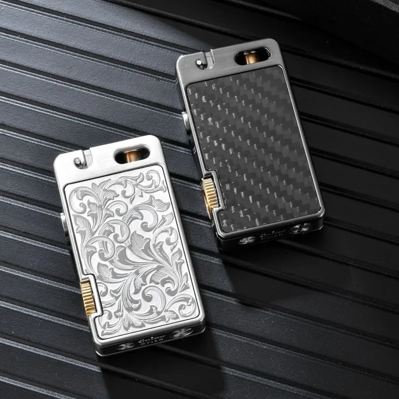 

2025 CHIEF Metal Lighter Creative One Click Press Launch Ignition Exquisite Tang Grass Personality Retro Creativity