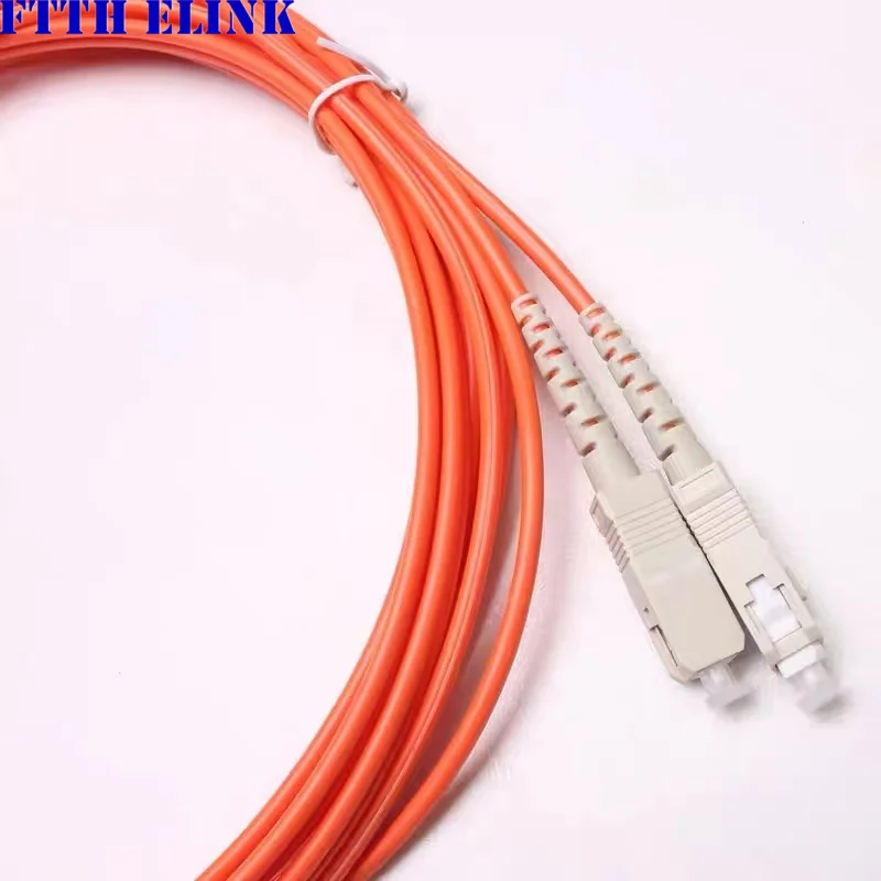 20 pz SC A SC UPC patch cord in fibra ottica duplex multimode 3.0mm 62.5/125um cavo ottico fibra ponticello trasporto libero ELINK