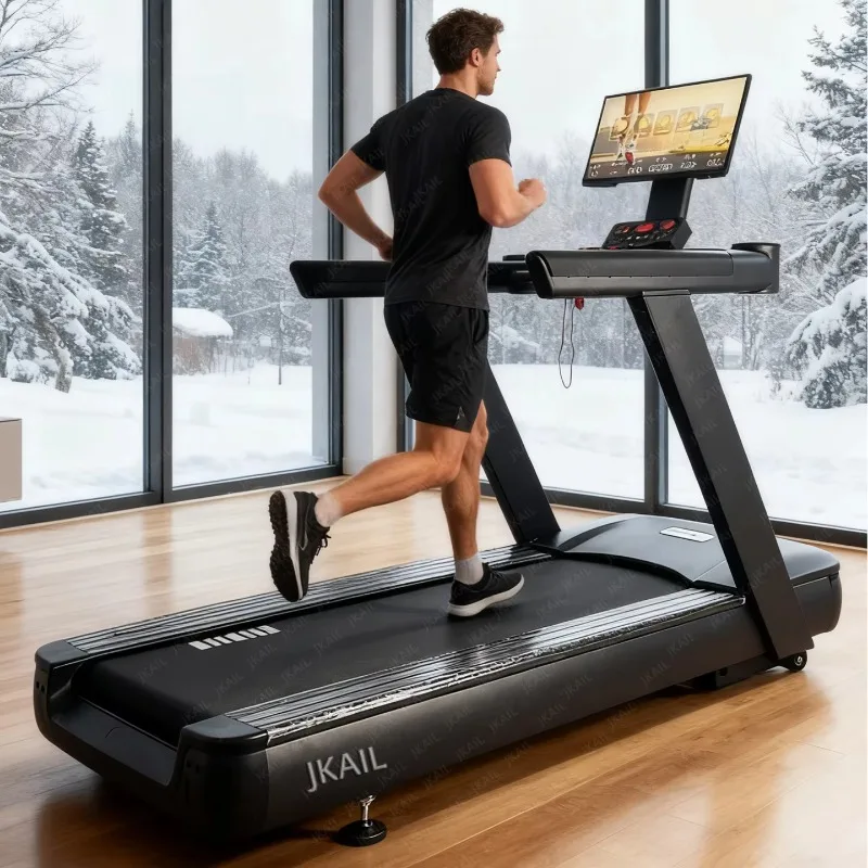 

High-quality Commercial Electric Treadmill with Rotating LCD Screen for Mobile Projection During Running