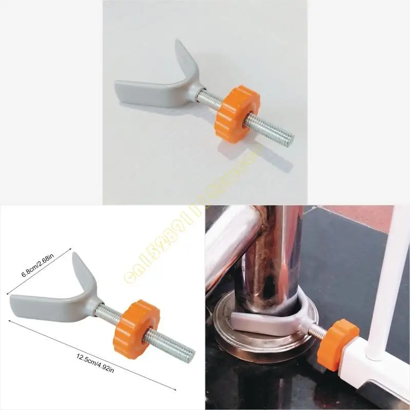 

Y Shaped Spindle Rod with Not Slip Plastic Tips Child Safety Gate Fitting for Pressure Mounted Baby & Pet gate DXAD
