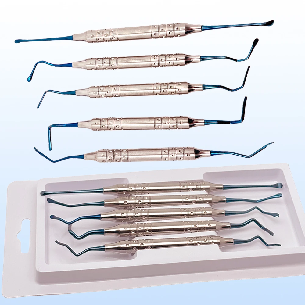 Kit Dental Implant Surgical Bone Vista Tunneling Procedure Titanium Implant Dental Tools 5Pcs