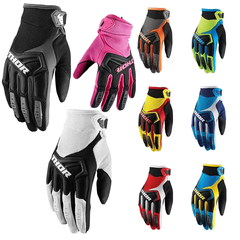 2027 Rękawice motocyklowe do jazdy terenowej, enduro, amortyzujące wstrząsy, męskie, do wyścigów, rękawice motocrossowe, rękawice do jazdy na motocyklu, MX, ATV.