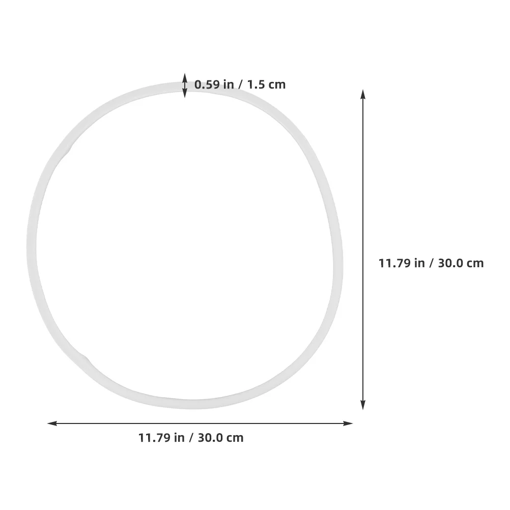 

Silicone Seal Ring 30cm Soup Bucket Lid Leak Proof Heat Resistant Reusable Elastic Sealing Tool Silicone Seal Ring