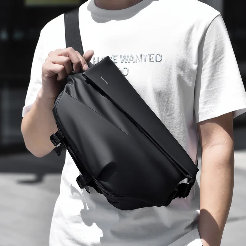 

Simple and trendy brand chest bag, travel versatile sports shoulder bag, ins men's new casual large-capacity crossbody bag, port