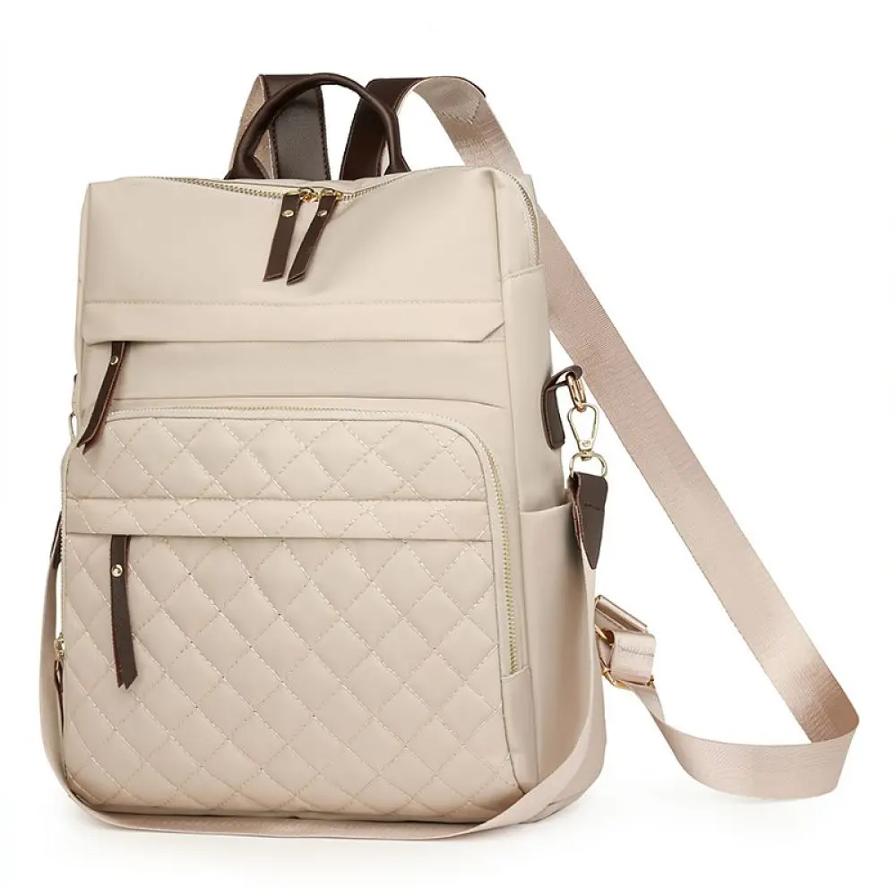 Casual Nylon Quilted Backpack Women School Bag Fashion Travel Daypack Waterproof Rucksack For Louis Ghost Shoulder Purse