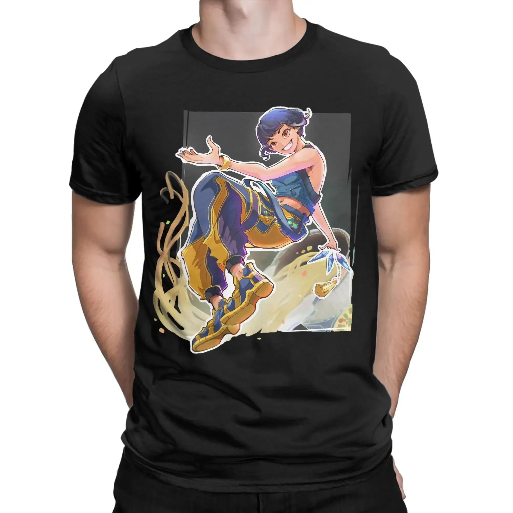 

Футболка KPop Demon Hunters Merch 2025, мужская забавная футболка с короткими рукавами, топы унисекс