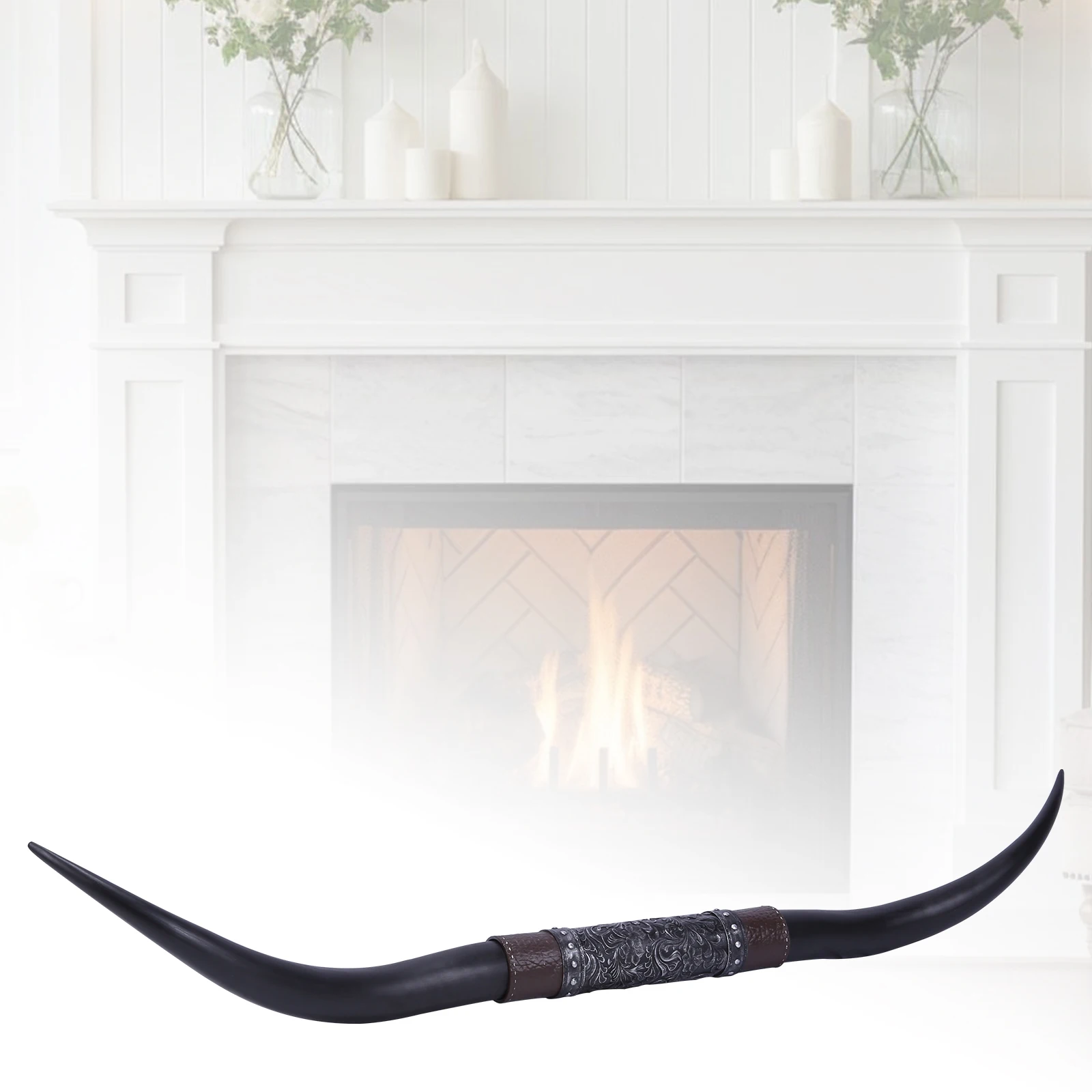 

70inch Longhorn Skull Wall Decor Faux Taxidermy Faux Bull Longhorn Skull Resin for Animal Hunting Lovers & Wildlife Enthusiasts