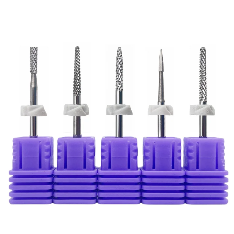 1 قطعة إهاب بت جل مزيل مثقاب الخشب مسمار نظيفة متوسطة حصى كربيد للكهرباء مسمار التدريبات مخروطي مانيكير أدوات التنغستن #1