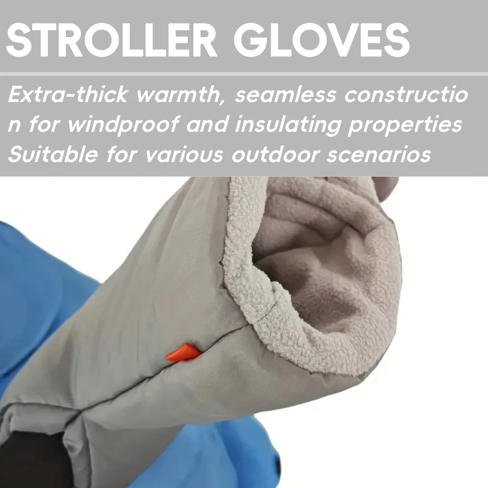 Winter Golf Cart Push Gloves Warm Construction Protective Extra Thick Waterproof Golf Course Use Windproof Gloves for Golfers