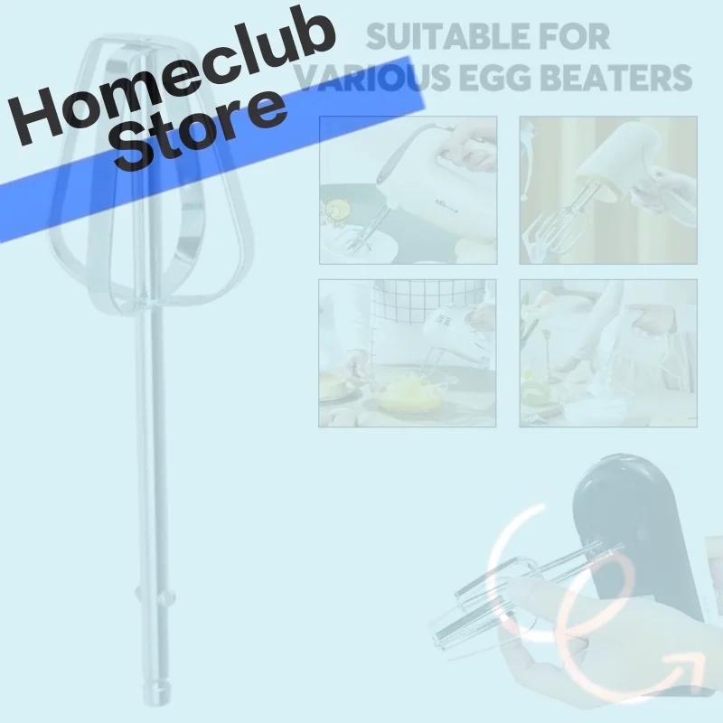 1/2/4Pcs Electric Egg Beater Stirring Hook Stainless Steel Handheld Egg Whisk Mixing Stick Durable Kitchen Mixer Accessories
