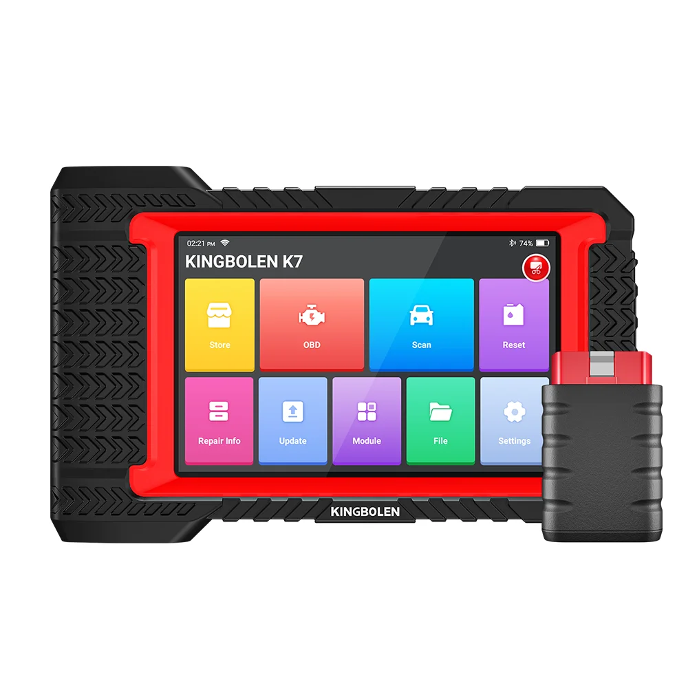 [Lebenslange kostenlose Updates KINGBOLEN K7 CANFD Global Version] 7-Zoll-Diagnosegerät für erweiterte Steuergerätecodierung, aktiver Test, 28 Resets, deutsche Fahrzeuge, automatische VIN-Prüfung, OBD-Scanner – Detail 14