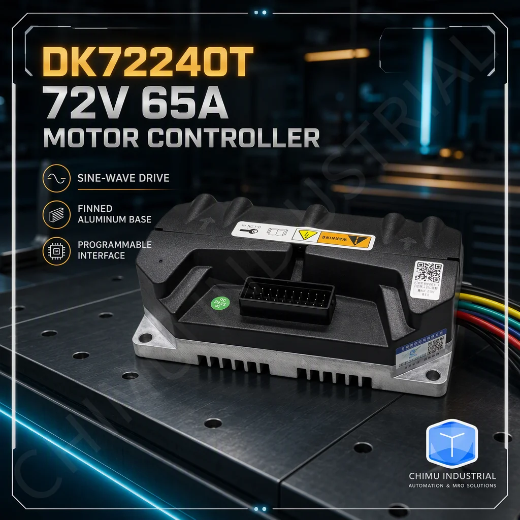 【CHIMU INDUSTRIAL】 DK72240T 72V 65A Sine Wave Motor Controller with Aluminum Heatsink for Electric Vehicle Drive System Kit