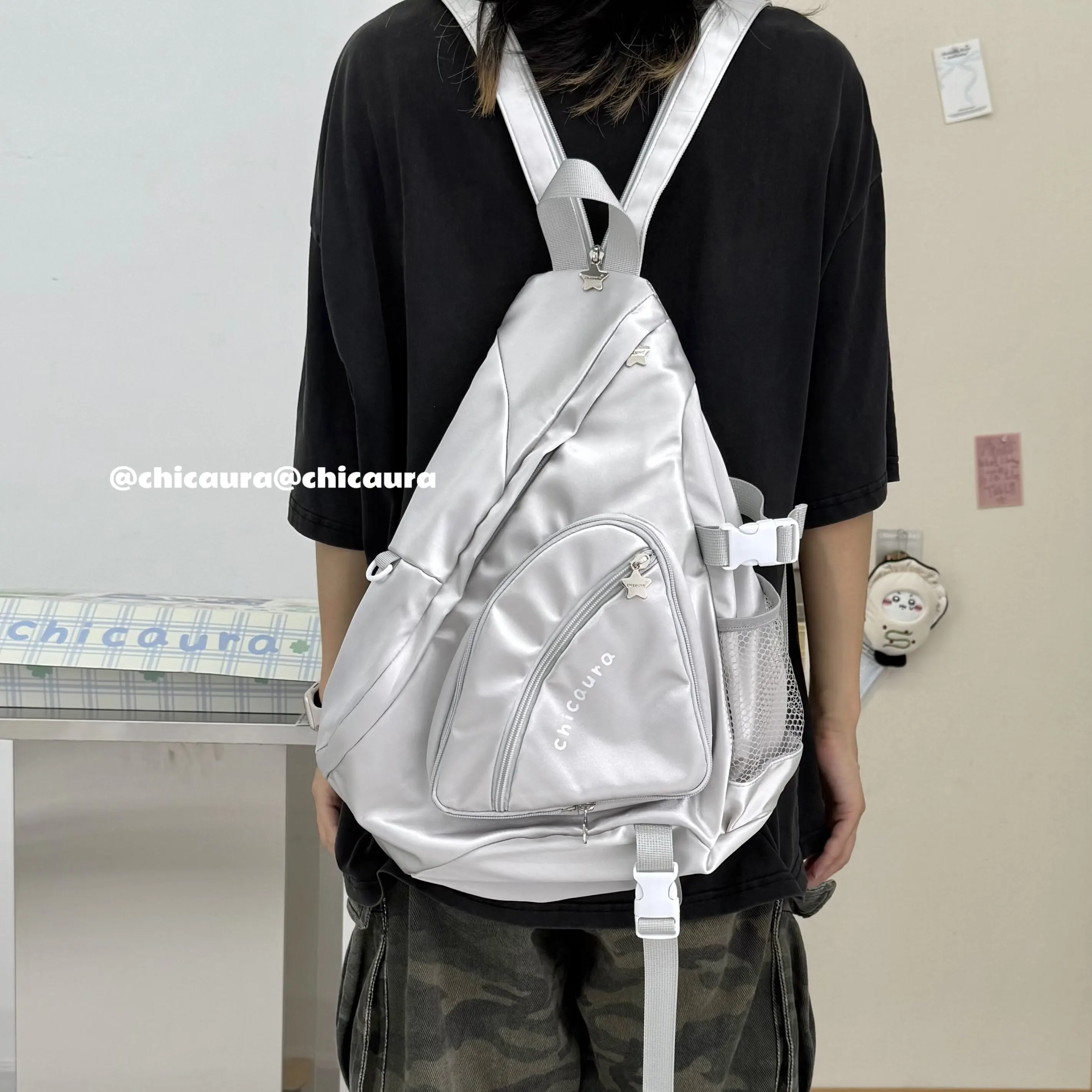 Bag Can Be Double Shoulder Sports Ancient Single Shoulder Crossbody Back Baby Bag Lta Bag Mesh Commuter Animation Backpack