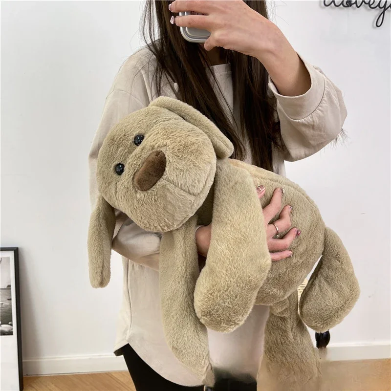 2024 New Style Creative Cartoon Grey Puppy Exquisite Soft Workmanship Doll Decoration Great Birthday Presents for Friends or Kid