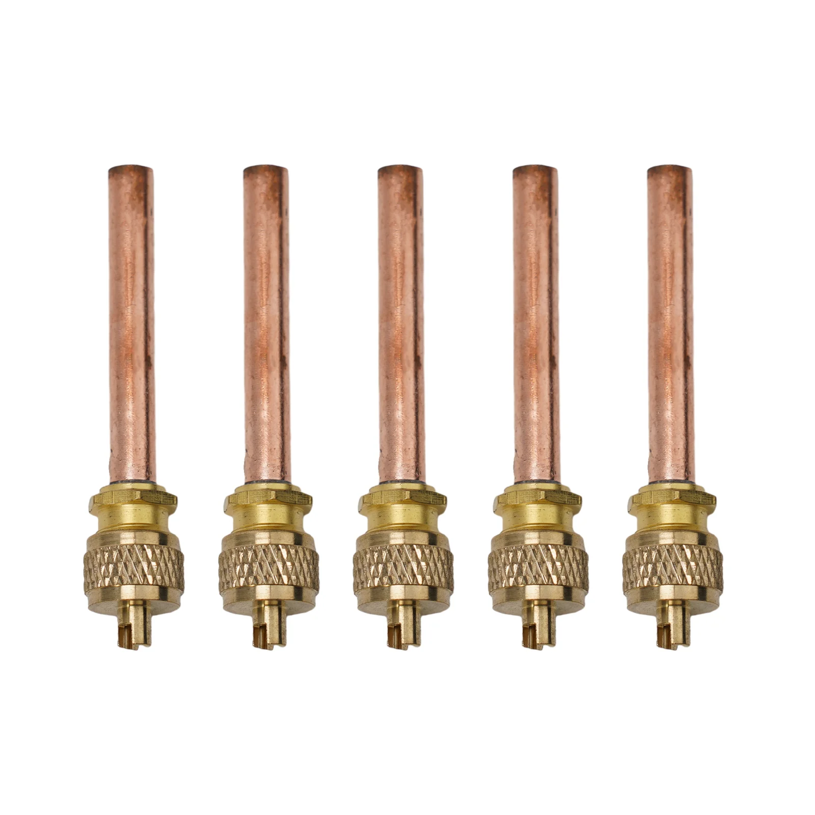 5pcs Brass Refrigeration Access Valve Filling Valve Refrigeration System Air Conditioning Replacement Accessories 6/11.5/12.5cm