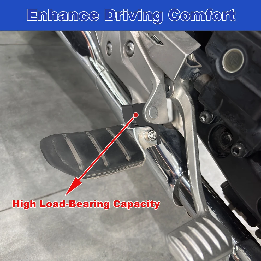 For Honda GL1800 Gold Wing DCT/Tour/Tour Airbag DCT/Tour DCT Motorcycle Aluminum Rider Foot Pegs Front Footpeg Lowering Brackets