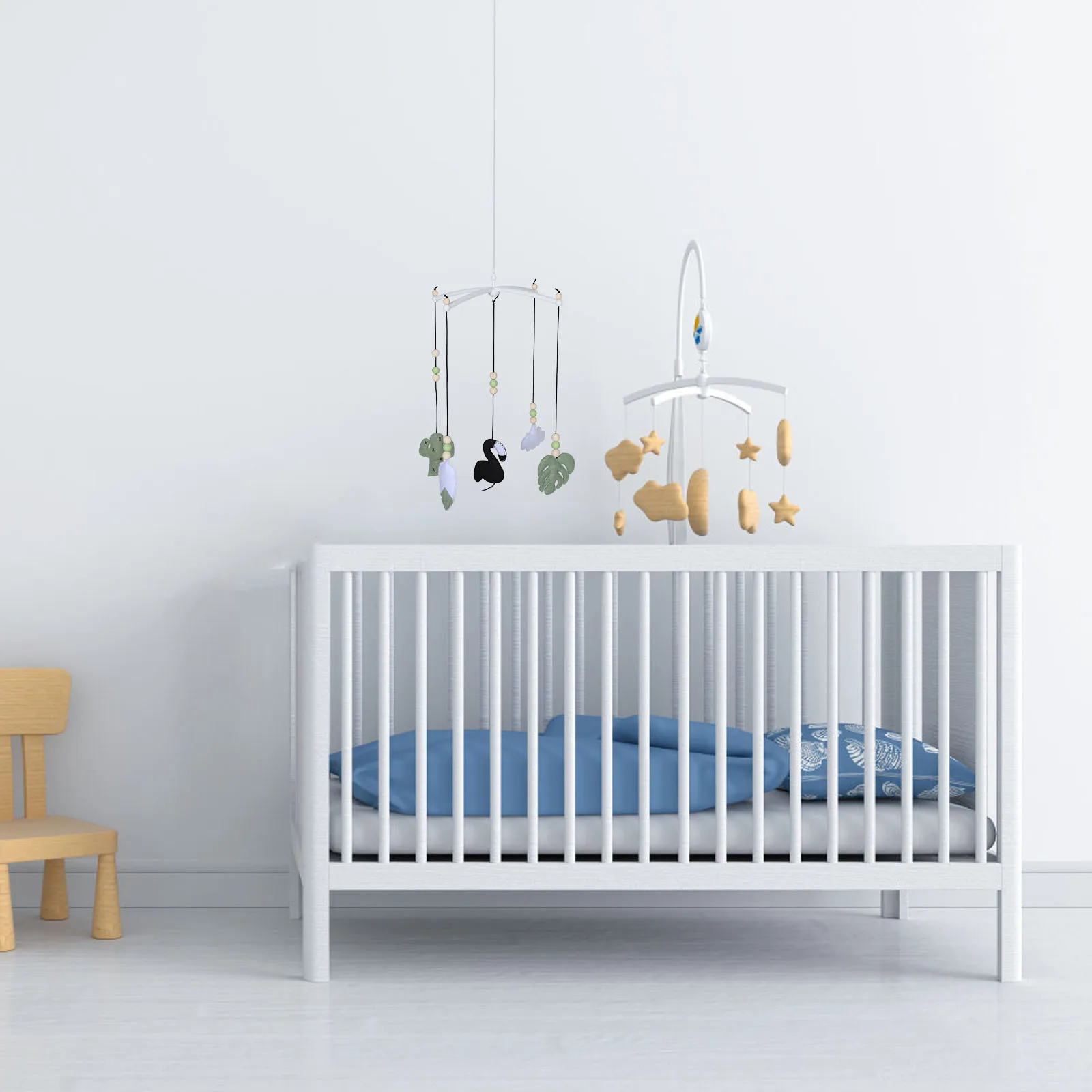 Babybedje Bel Leuke Vilt Windgong Voor Kinderkamer Dieren Mobiele Hangende Wieg Kinderwagen Decor Kinderkamer Decoratie