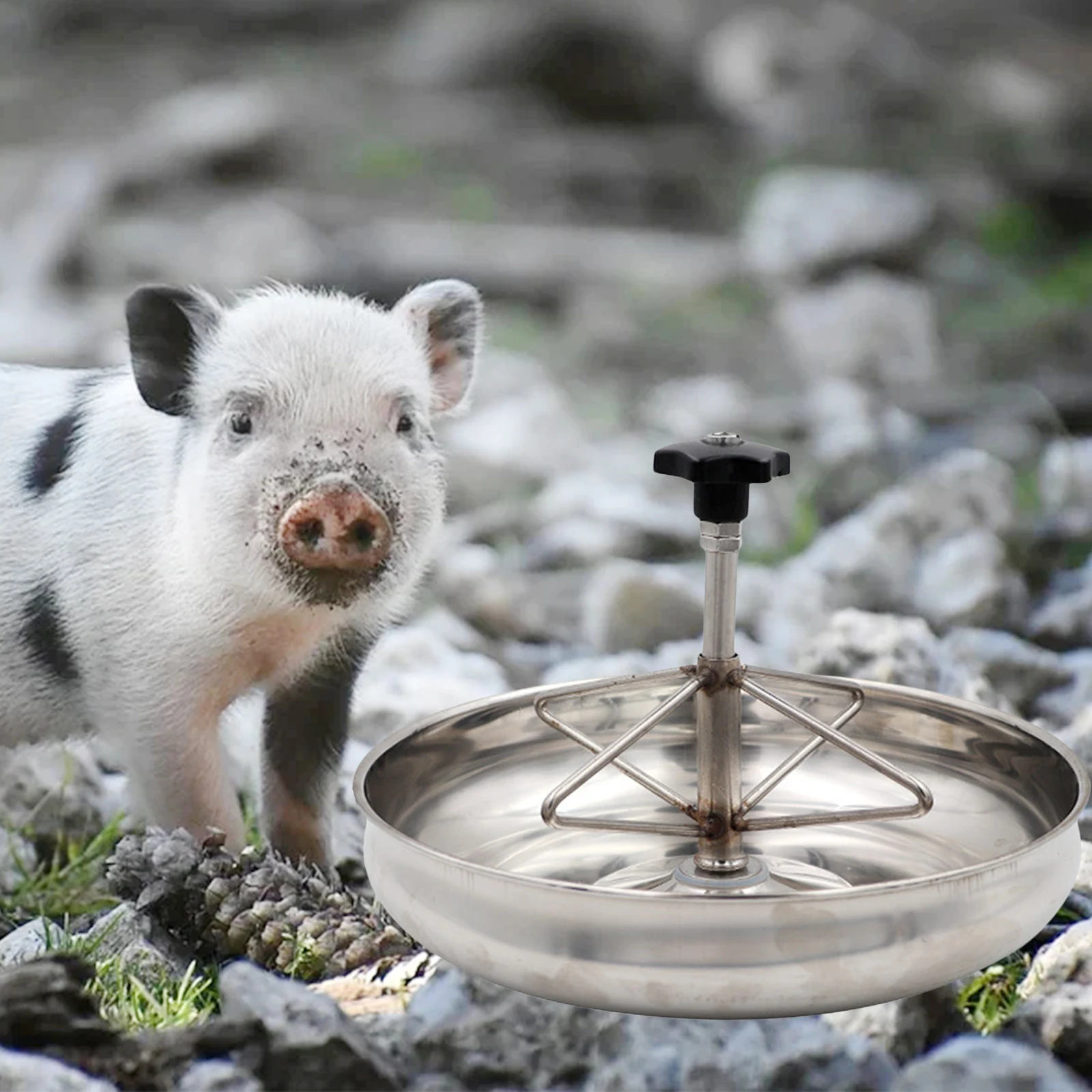 Piglet Feeder Trough Livestock Pig Feeding Fodder Slot Troughs Basin