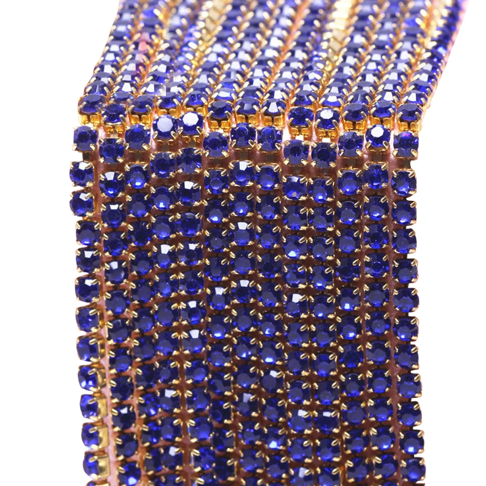 

10M Rhinestone Chain Handbag Decoration Accessories Jewelry Craft Glass Sparkly Eye-catching Crystal Trim Sewing