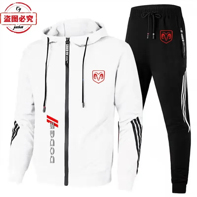 Dodge car logo racing clothes casual fashion outdoor sportswear men's spring and autumn suits work clothes group clothes