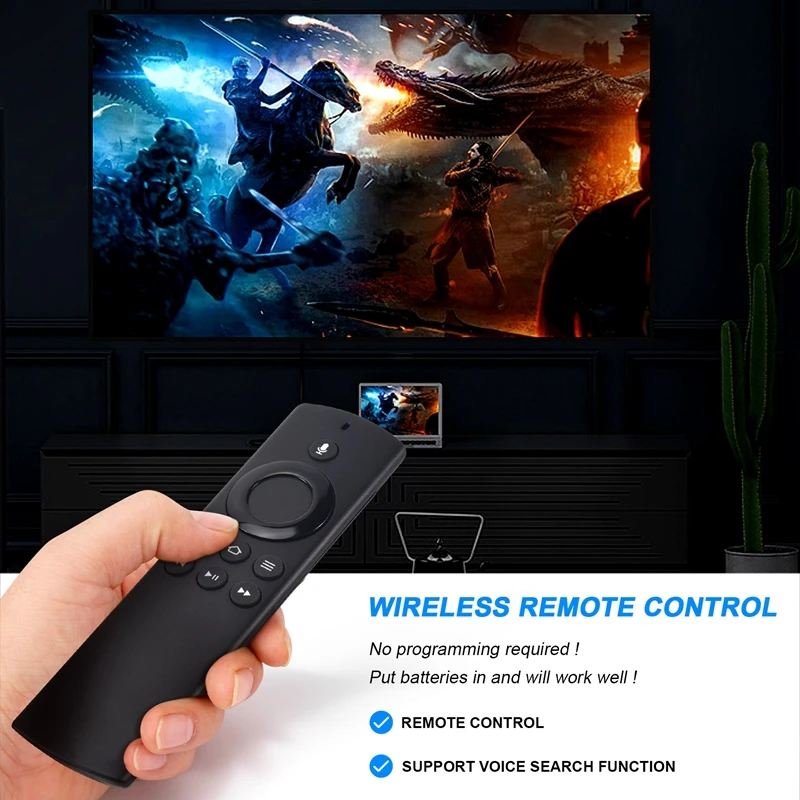 Voice Remote Control DR49WK B PE59CV Replacement 2Nd Gen Remote For Amazon Fire TV Box, Amazon Fire TV, Fire TV Stick