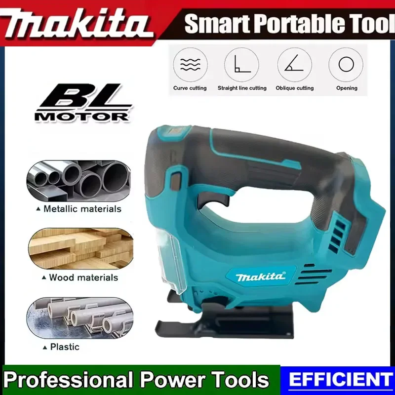 

Портативный беспроводной электрический лобзик Makita для деревообработки, многофункциональный, совместим с аккумулятором 18В