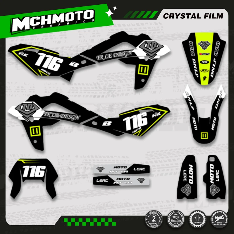 

MCHMFG Custom Team Graphic Decal Stickers Kits For Husqvarna TE250 TE 250 208-2013 Motorcycle Custom Graphics Stickers