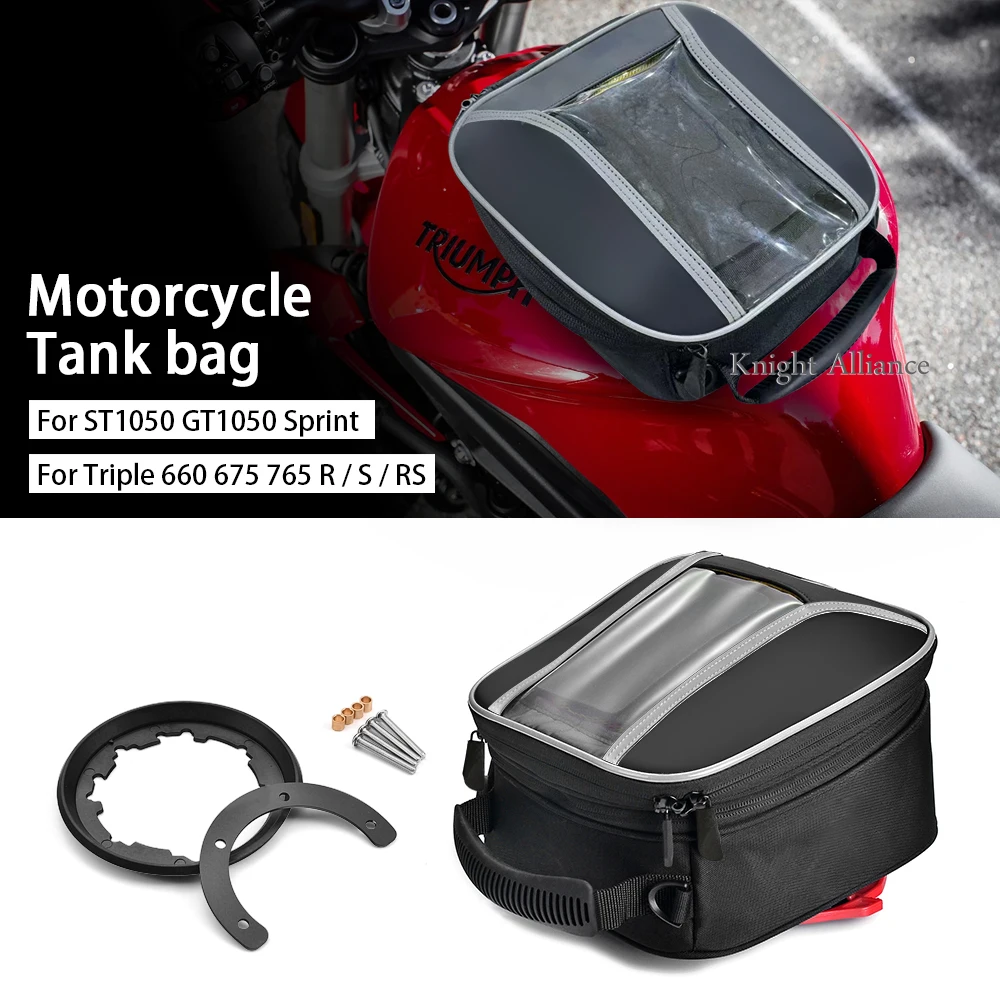 For ST1050 GT1050 SPRINT Street Triple 660S 675R 765S 765R 765RS Motorcycle Tank Bag Car Head Storage Navigation Bag