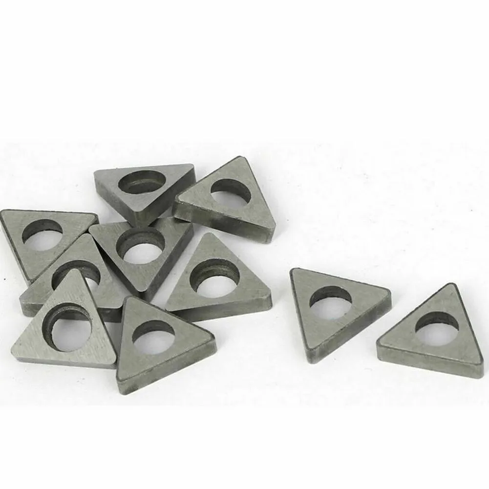 Cnc Tungsten Aço Turning Tool Holder Cortador Bar Shim Mt1603 Almofada de Corte Cunha Triangular Peças de Ferramentas 10 Pcs