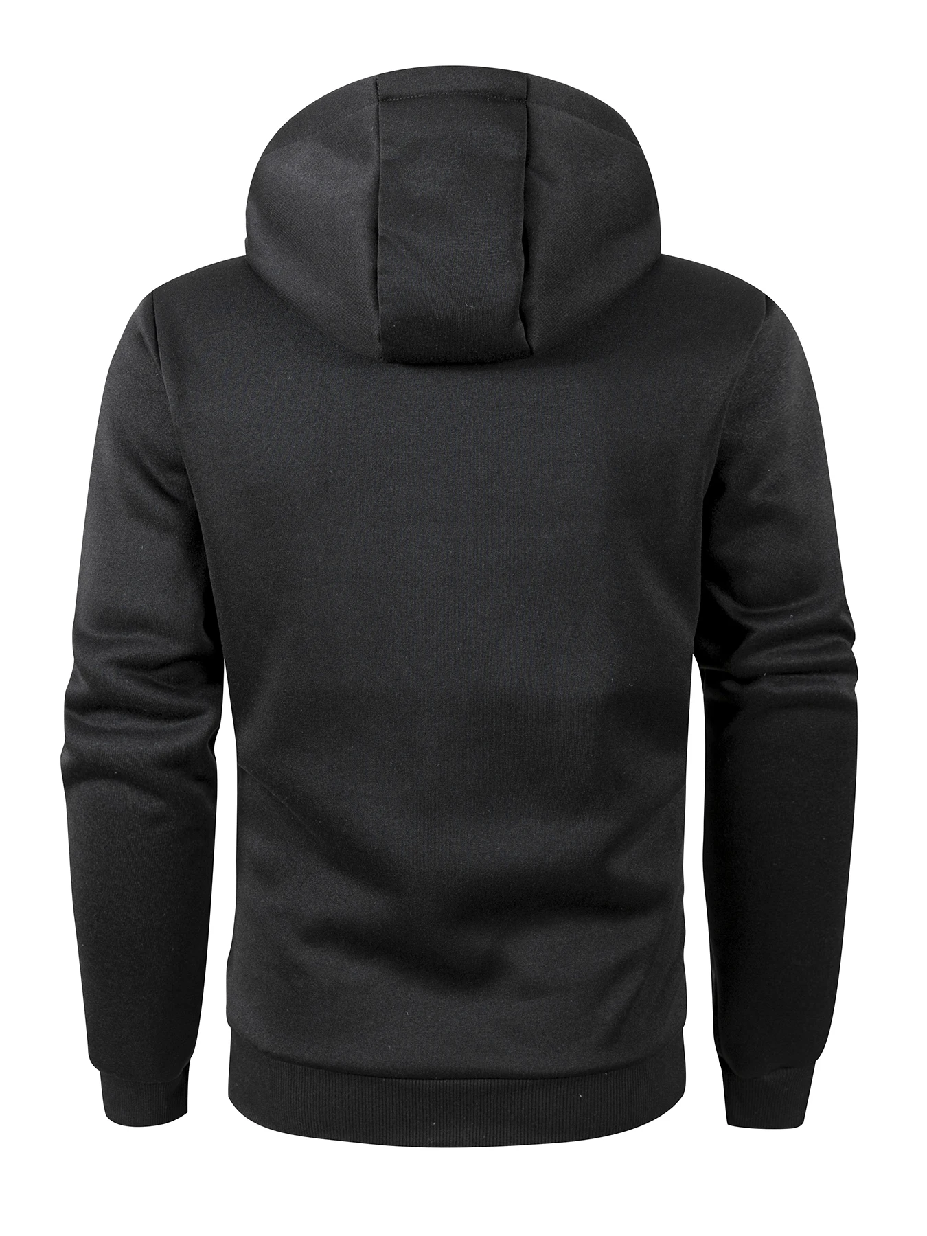 Various Heather Tone Men Thermal Zip Hoodie Secure Zipper Pockets Custom Hood Drawstring Thick Fleece Lining Knit Sweatshirt
