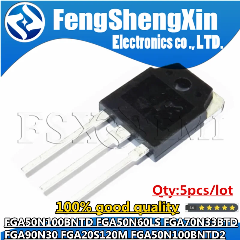 

5pcs FGA50N100BNTD FGA50N60LS FGA70N33BTD FGA90N30 FGA20S120M FGA50N100BNTD2