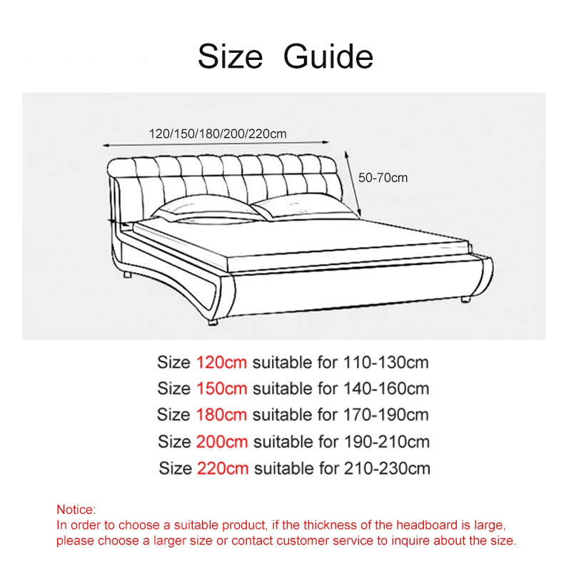 Soft Velvet Bed Head Cover Thicken Elastic Bed Cover All-inclusive Comfortable Headboard Cover for Home