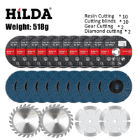 HILDA 24PCS 76x1.2diamond Cutting Disc Angle Grinding Saw Blade, Granite 3-inch Woodworking Saw Blade Cutting Board Louver Wheel