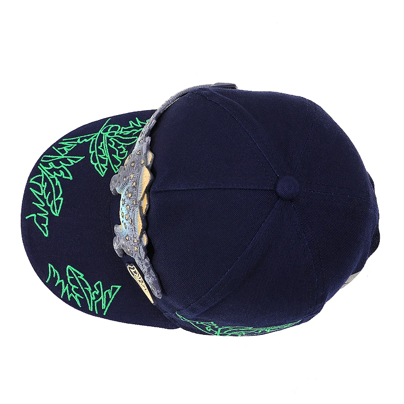 EXDINO sombreros para niños dinosaurio 3D 3-10Y niños niñas gorra de béisbol deportiva ajustable algodón transpirable nuevos sombreros para el sol
