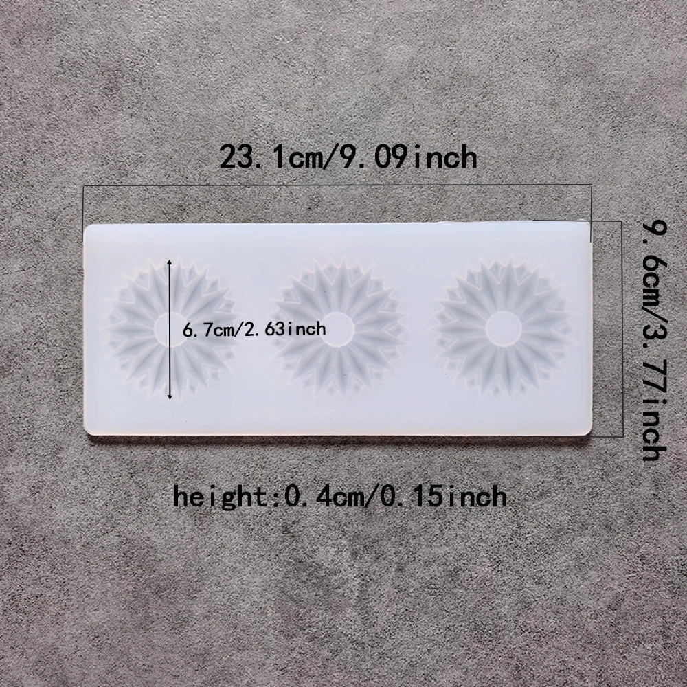 1 st 3-holte ijsbloemvormige chocolade bakken koekje siliconen mal DIY chocolade snoep pudding taart decoratie ornament